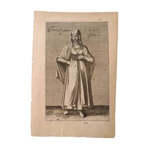 Γκραβούρα Ελληνίδας από το Πέρα της Κωνσταντινουπόλεως 1662