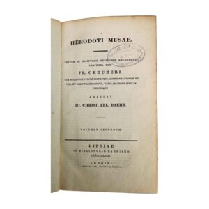 Ηροδότου Μούσαι-Herodoti Musae 1830