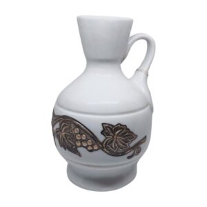 Πορσελάνινο Κανάτι Βεργίνα Με Ασημένιο Σκάλισμα