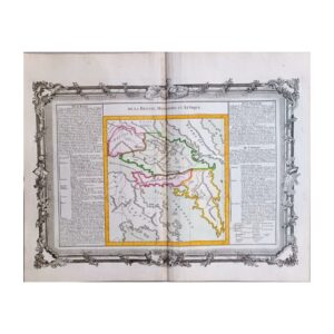 Χάρτης De la Beotie , Megaride, et Attique 1761-1780