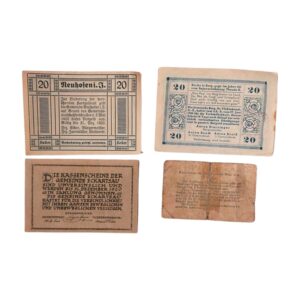 4 χαρτονομίσματα Αυστρίας 1919-1920