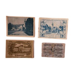 4 χαρτονομίσματα Αυστρίας 1919-1920