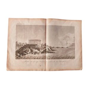 Γκραβούρα ο Πλάτωνας στο Σούνιο 1819