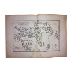 Χάρτης Αττικής, Μεγάρων, μέρους της Ευβοίας, μέρους της Άνδρου & της Κέας 1819
